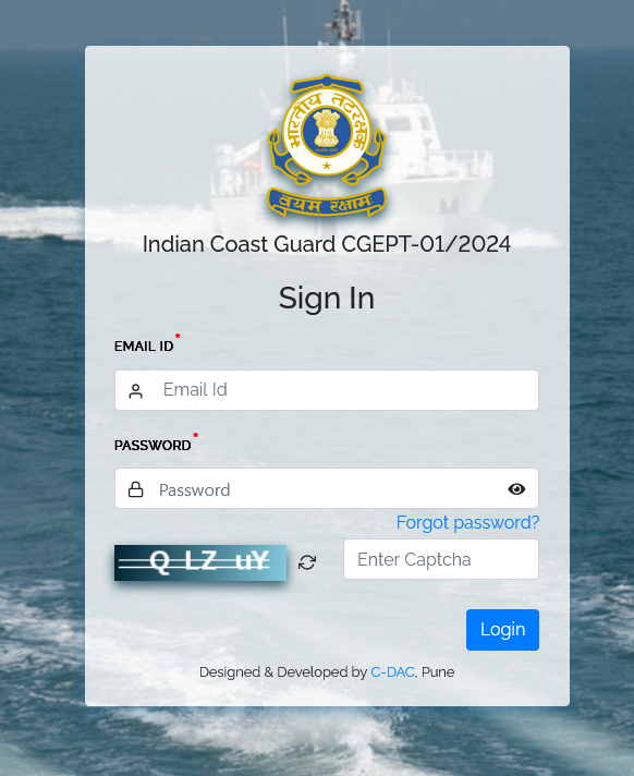 ICG Admit Card 2023, Coast Guard Admit Card Download Link