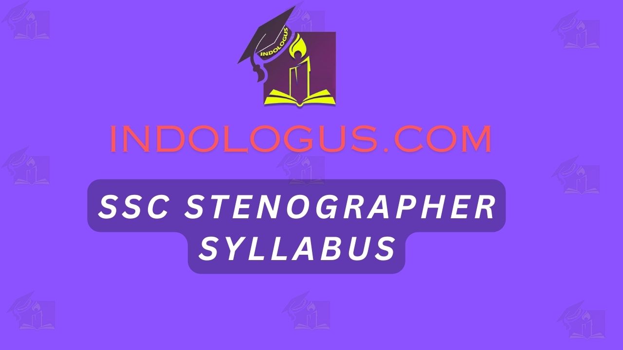 SSC Stenographer Syllabus