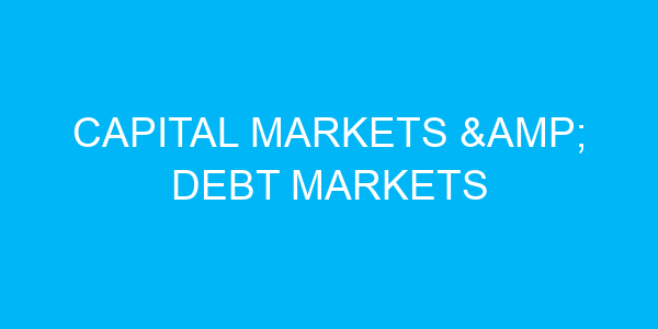 Capital Markets & Debt Markets