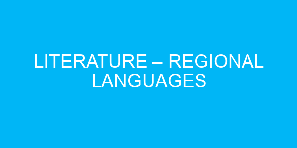 Literature – Regional Languages